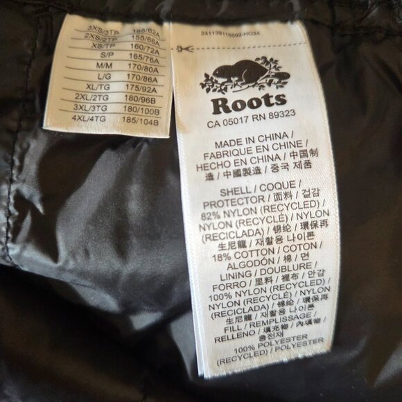 Roots Canada Quilted Insulated Pants, Men’s L, Black - Picture 7 of 7